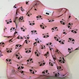 Toobydoo Raccoon Dress Bodysuit